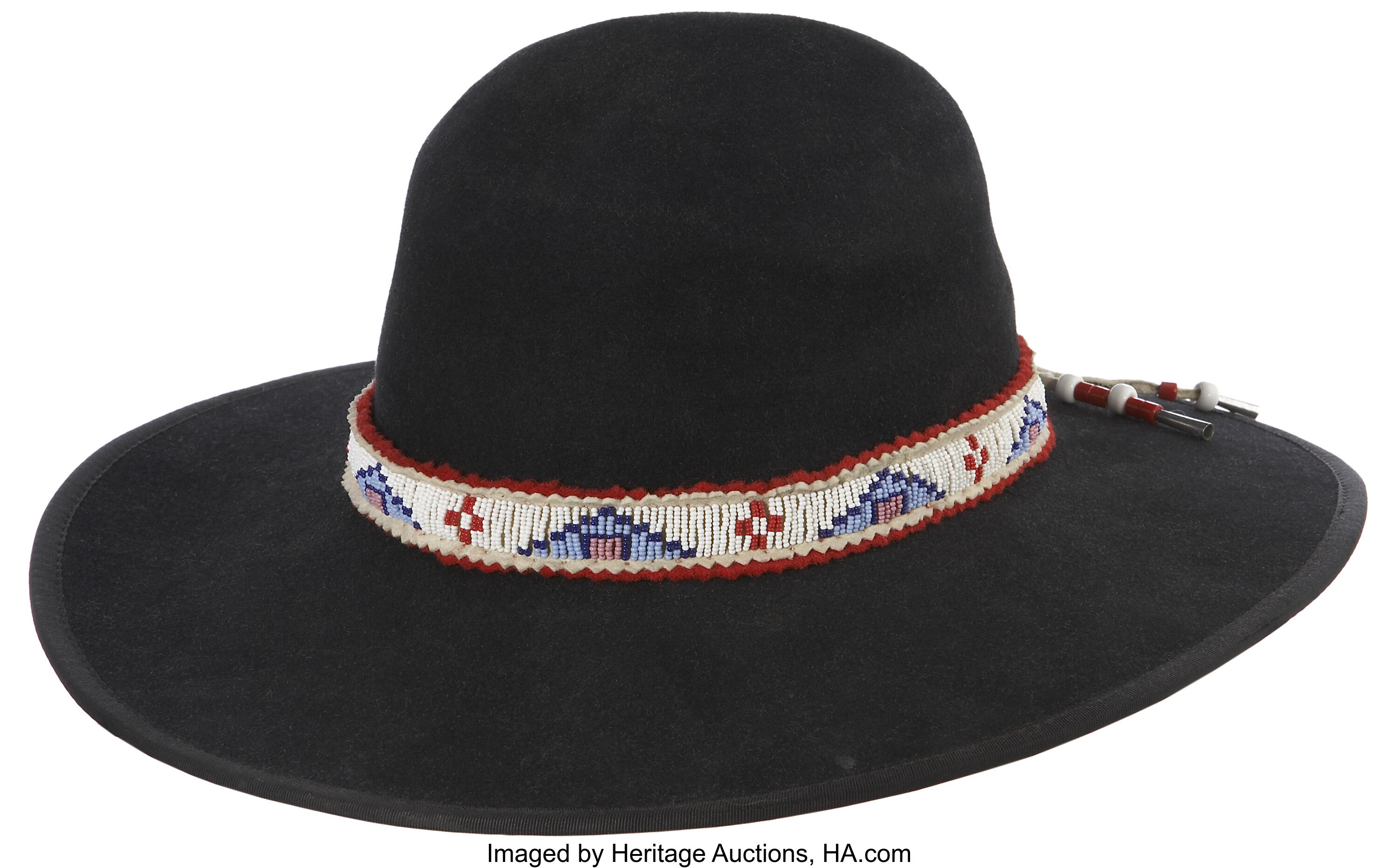 Beaded Native American hat by American Indian Artist - www.glwec.in