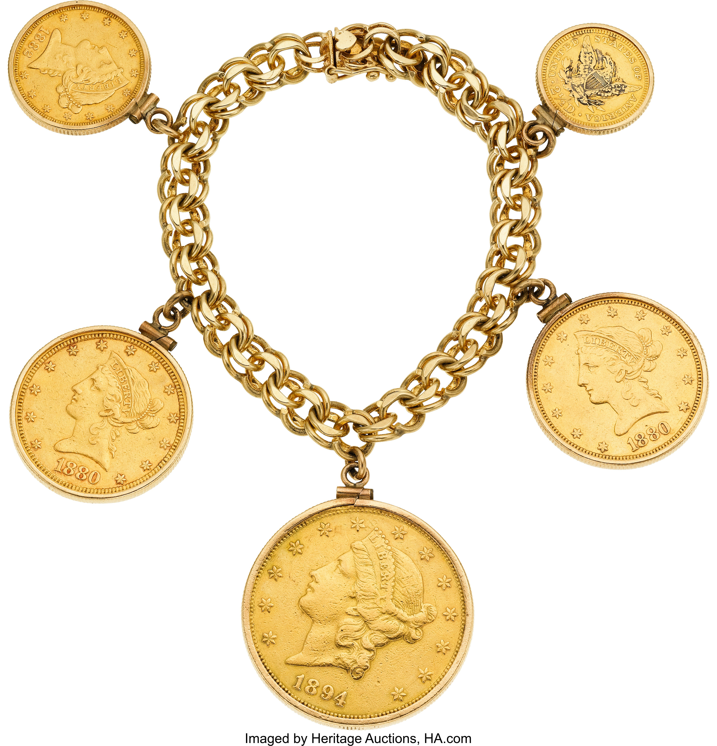 US Gold Coin, Gold Bracelet. ... Estate Jewelry Bracelets | Lot #58771 ...