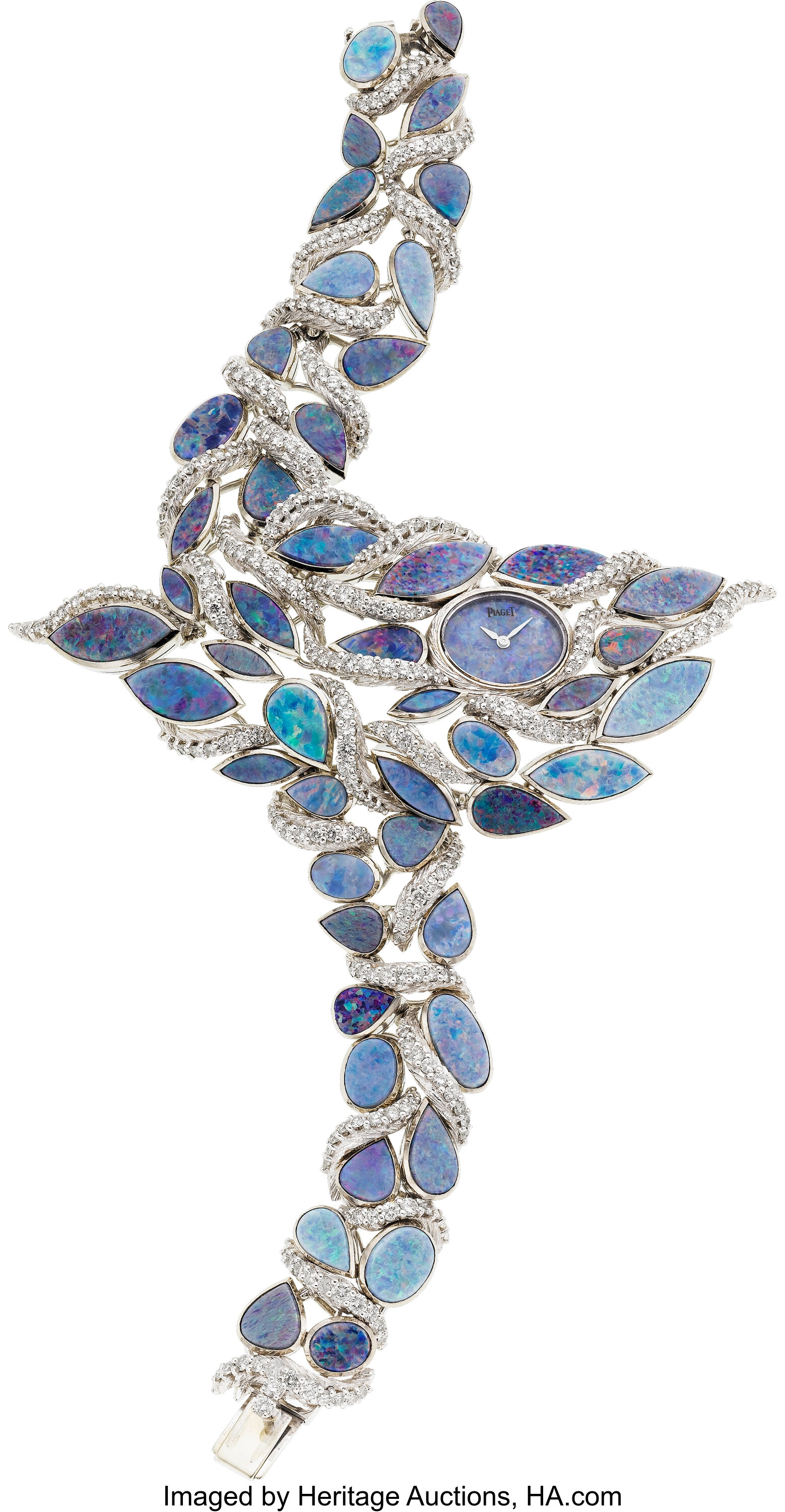 Piaget Lady's Diamond, Opal, White Gold Wristwatch . ... Estate | Lot ...