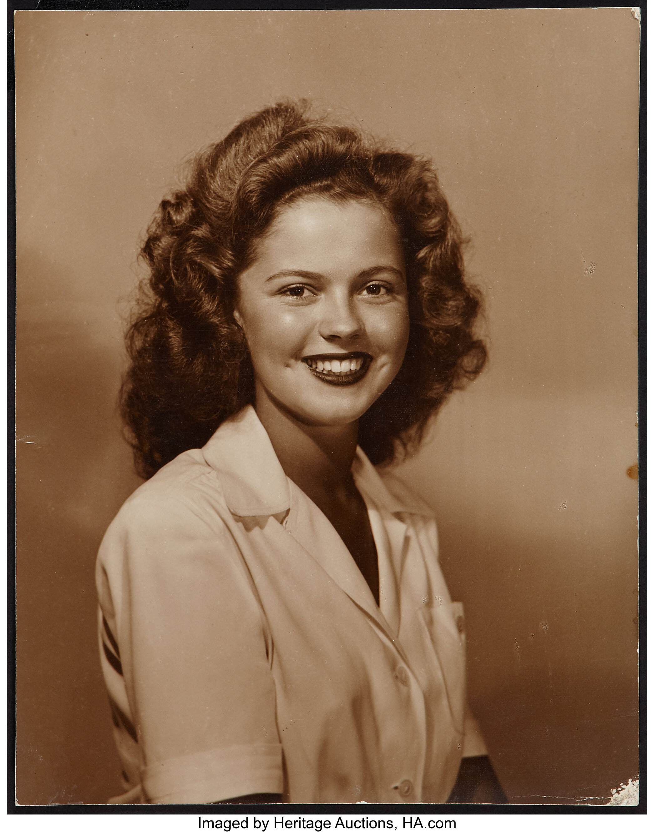 Shirley Temple (1940s). Portrait Photo (10.75