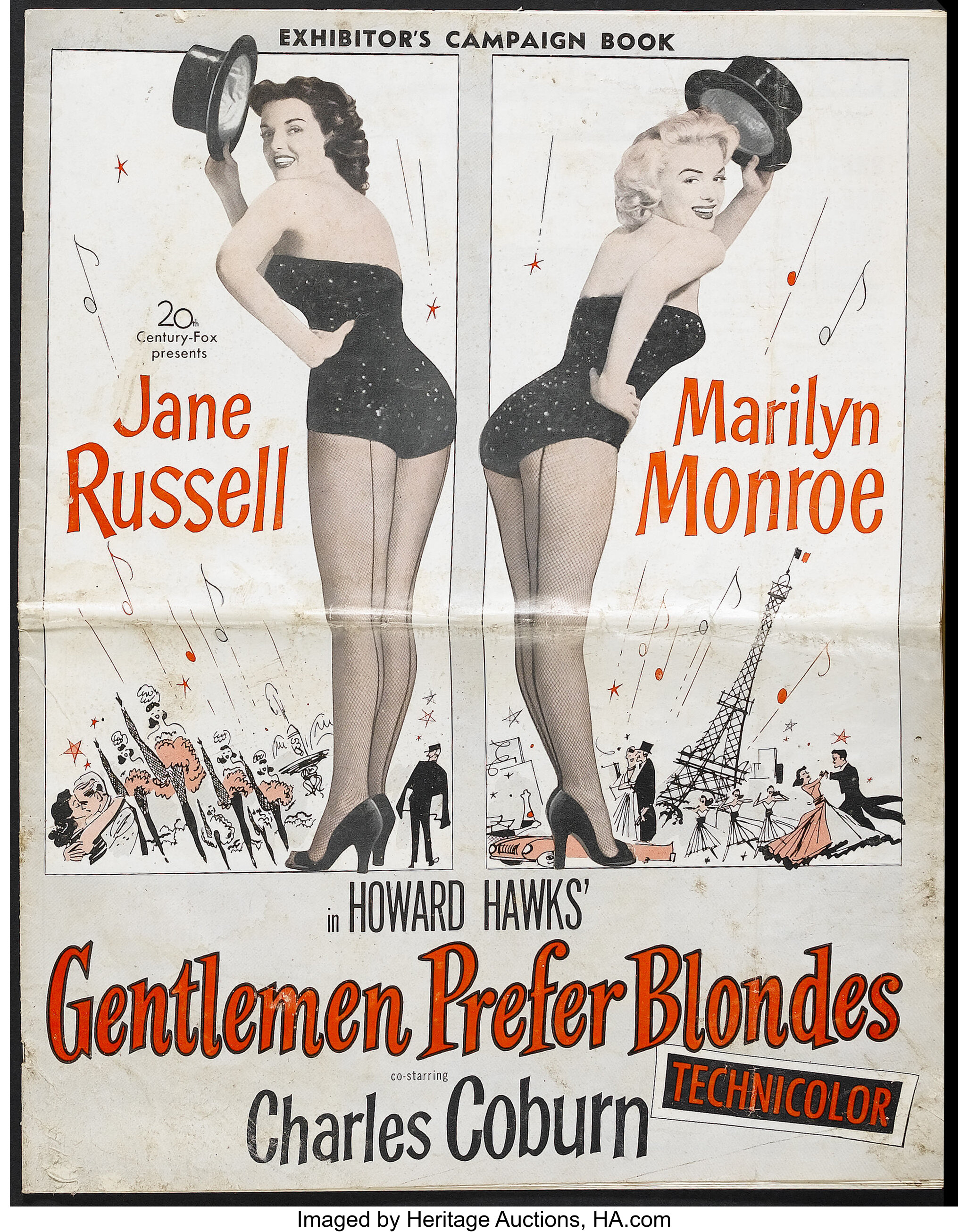 Gentlemen Prefer Blondes (20th Century Fox, 1953). Pressbook | Lot
